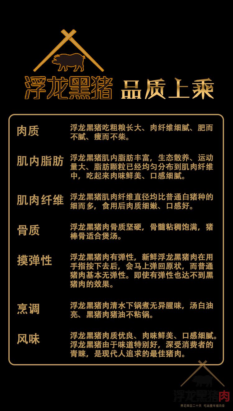 后腿肉 生态黑猪肉(图5)